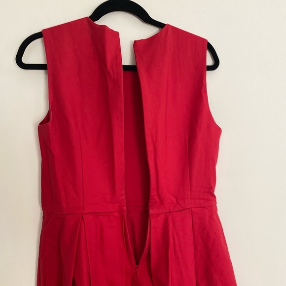 Gap Red Classic Fit & Flare Dress - Picture 5 of 7